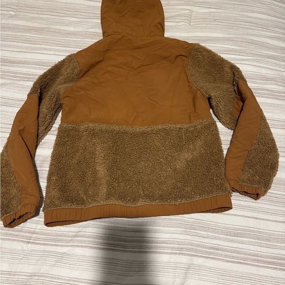 Patagonia Tan and Brown Puffer Jacket with Hood - Picture 5 of 8